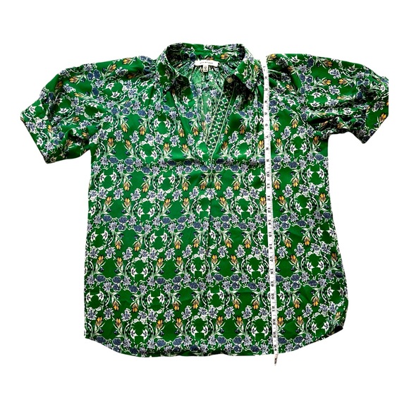 Max Studio Green Floral Blouse - Picture 6 of 6